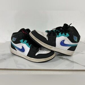 Nike Air Jordan 1 Mid Formula 23 Gradient Black Sneakers FQ8095-001